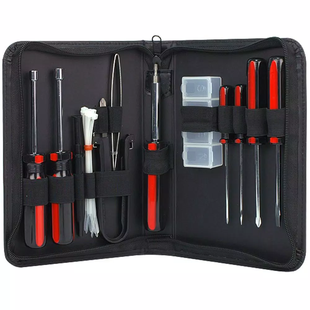 Rosewill 15-Piece Standard Computer Tool Kit with Demagnetized Tools and Zipper Case