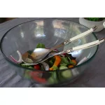 Unbranded French Home Laguiole 2-Piece Faux Ivory Salad Servers Set, Stainless Steel thumbnail 6