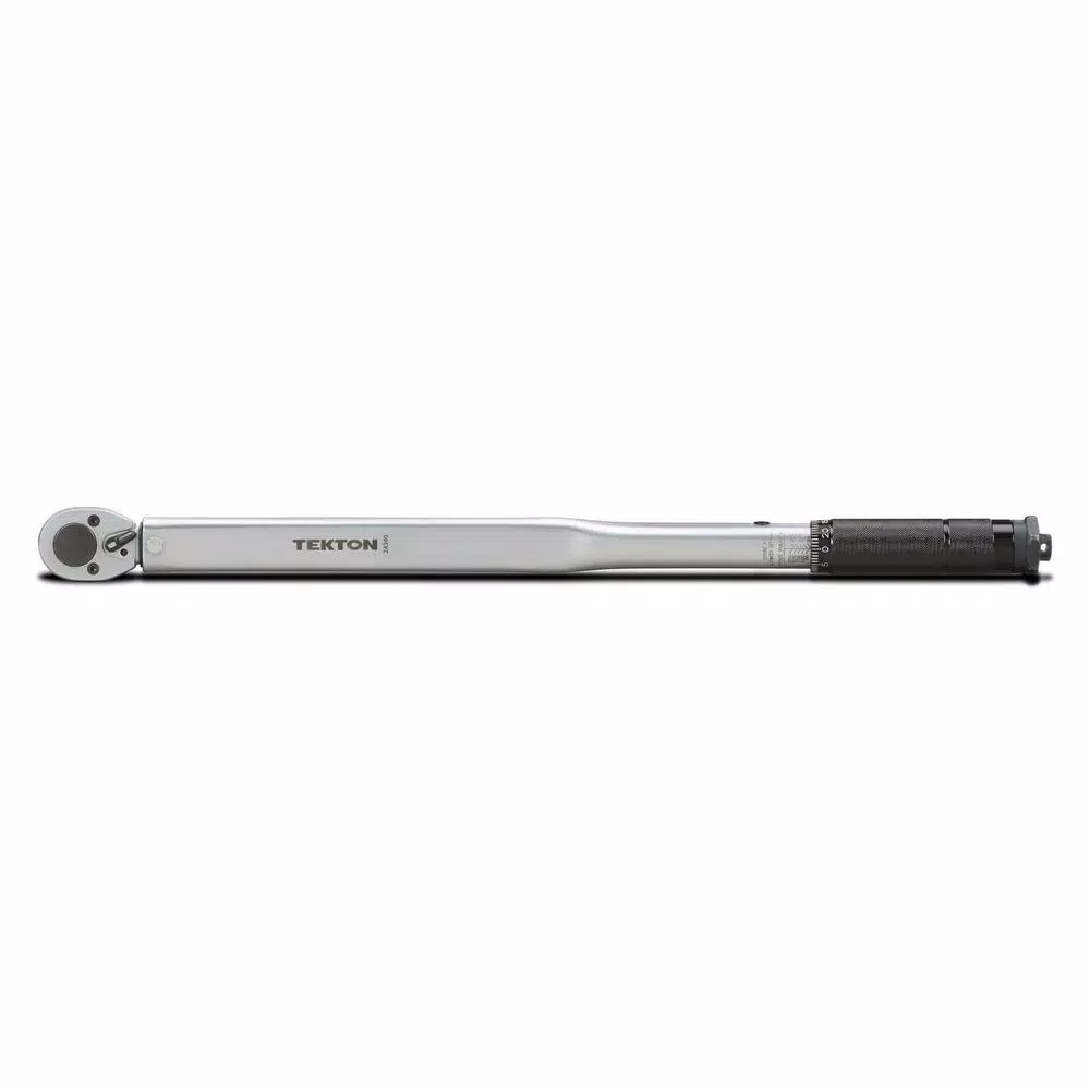 TEKTON 1/2 in. Drive Click Torque Wrench, 25-250 ft./lb.