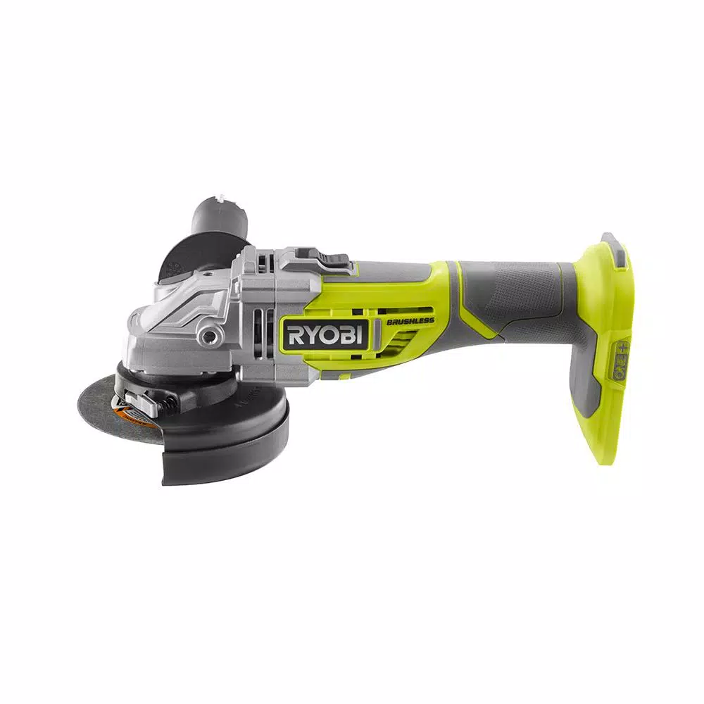 RYOBI 18V ONE+ Brushless 4-1/2 in. Cordless Angle Grinder/Cut-Off Tool (Tool Only)