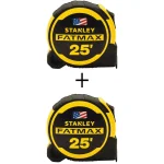 Stanley FATMAX 25 ft. Dual Core Tape Measure, 2-Pack thumbnail 1