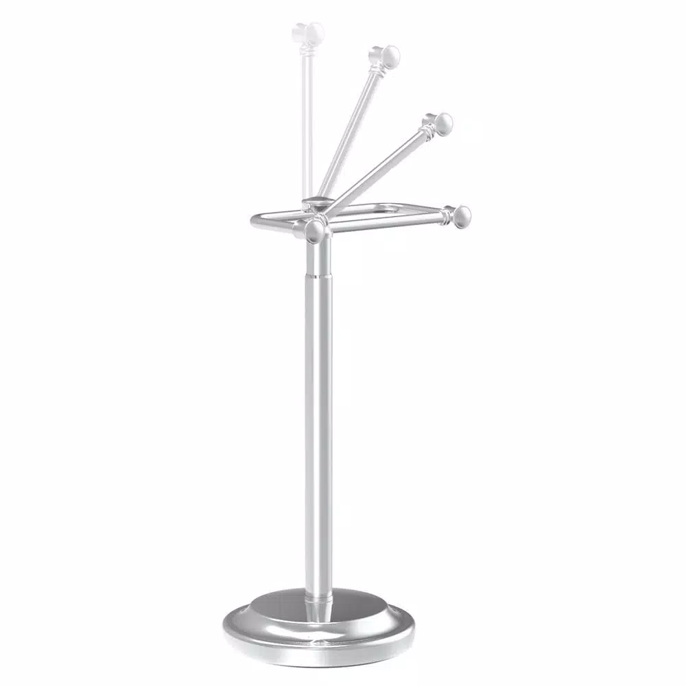 Delta Silverton Telescoping Free-Standing Toilet Paper Holder in Polished Chrome