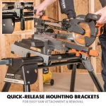 Evolution Power Tools Evolution Compact Folding Miter Saw Stand with Quick Release Mounting Brackets thumbnail 6