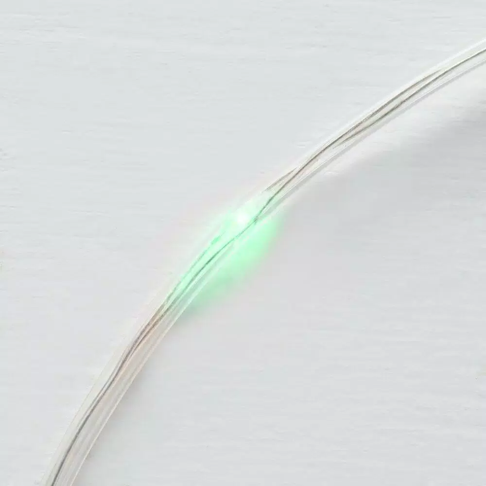 Home Accents Holiday Holiday Showtime 26 ft. 100-Light Multicolor LED Micro Dot Rope Light, Battery Operated