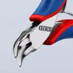 KNIPEX 4.5 in. Electronics Pliers with Angled Half Round Tips thumbnail 2