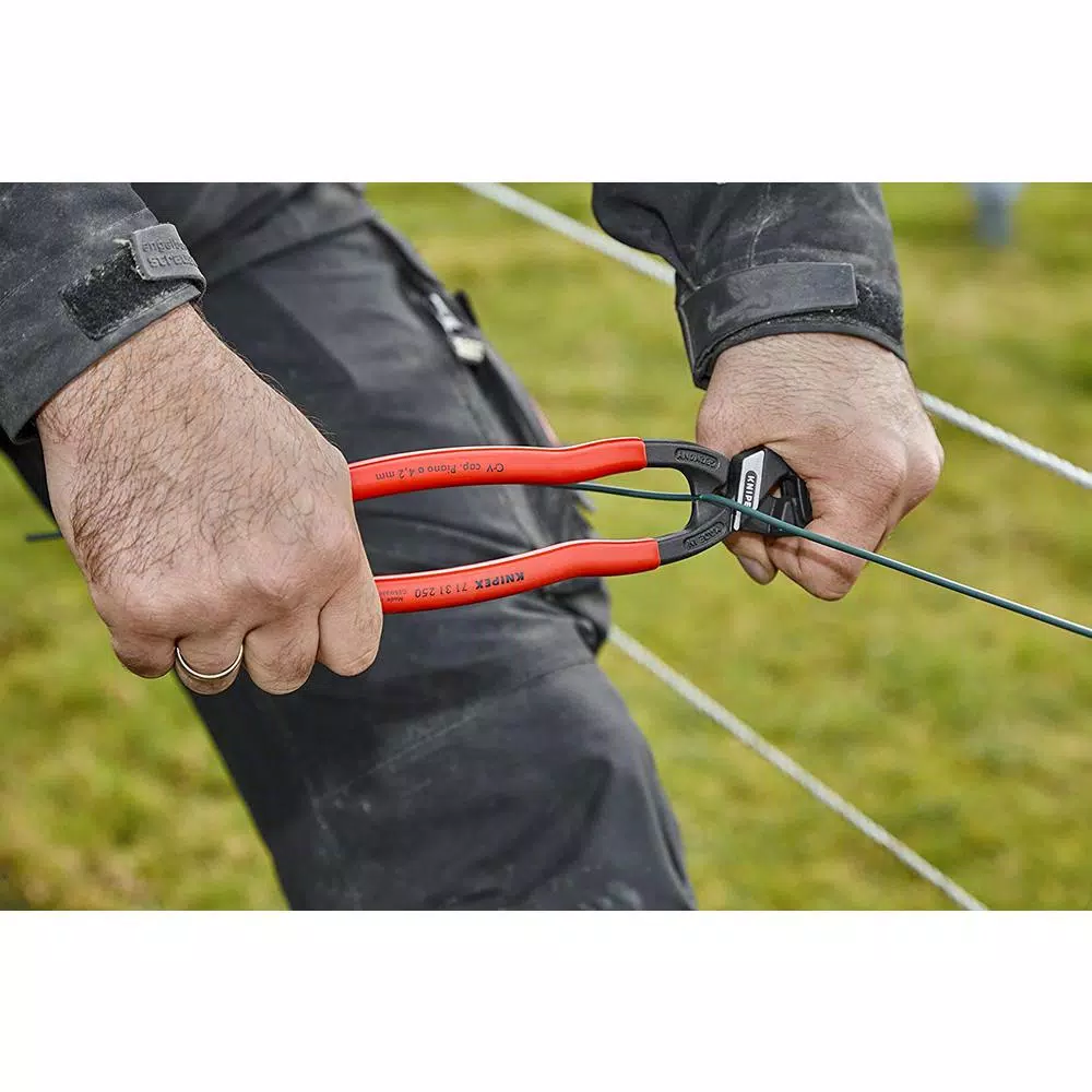 KNIPEX 10 in. CoBolt Lever Action Bolt Cutters with Notched Blade