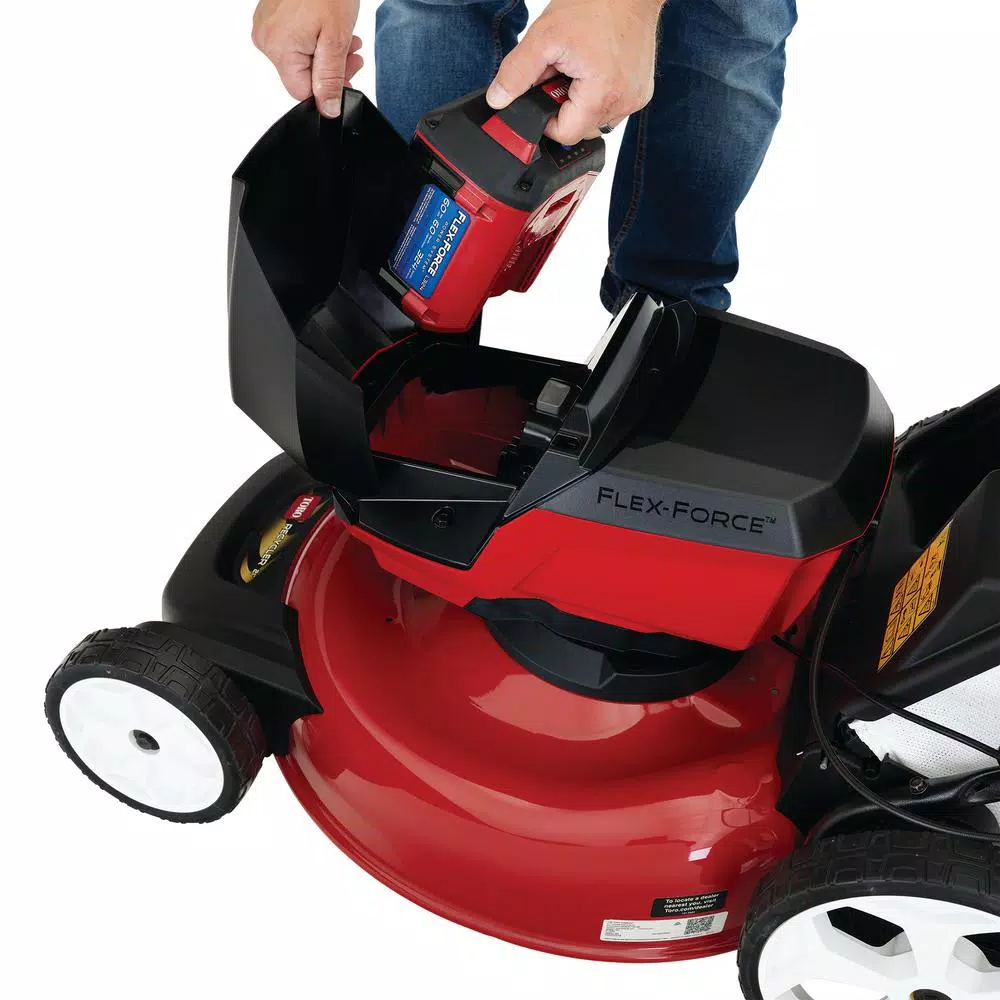 Toro 21 in. 60V Max Cordless Walk Behind Push Lawn Mower with 4 Ah Battery and Charger