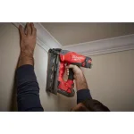 Milwaukee M18 FUEL 16-Gauge Angled Finish Nailer Kit with 2.0 Ah Battery, Charger & Bag thumbnail 8