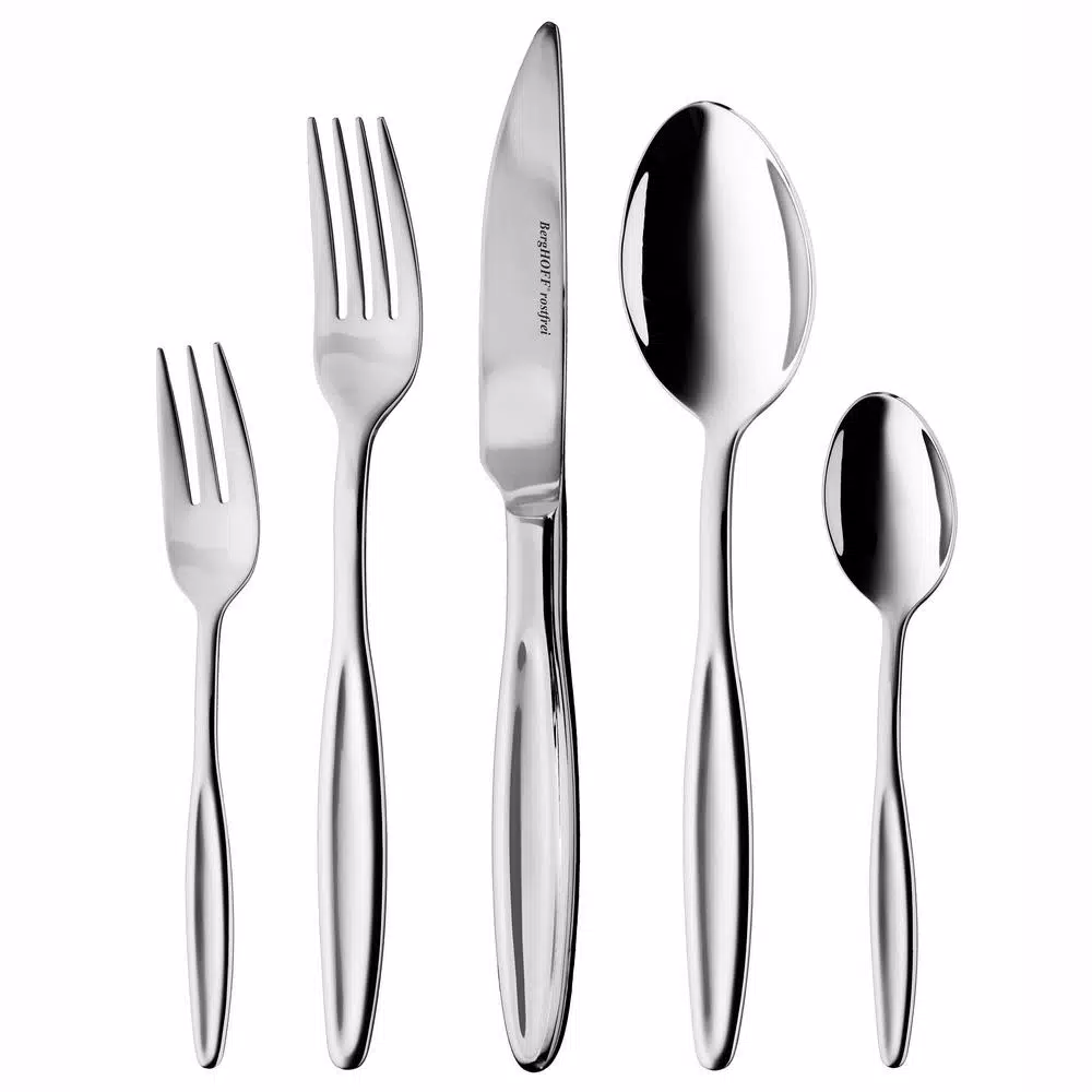 BergHOFF Ralph Kramer Folio 72-Piece 18/10 Stainless Steel Flatware Set, Service for 12