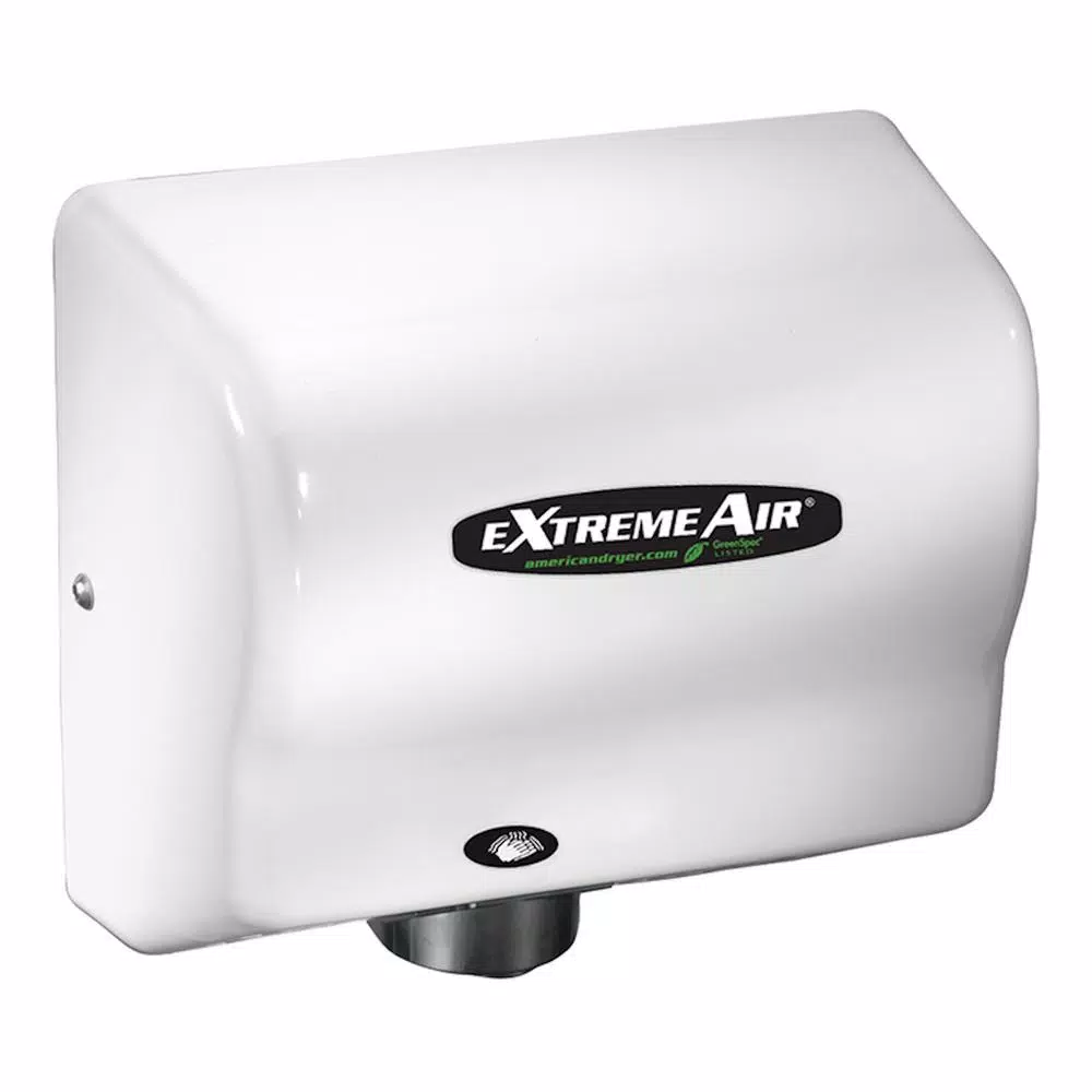 WORLD DRYER eXtremeAir GXT Series High Speed Automatic Electric Hand Dryer - White Steel