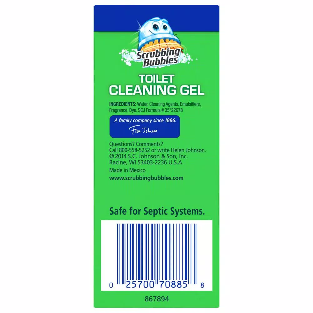 Scrubbing Bubbles Toilet Cleaning Gel Starter Kit, 5.63 oz (Pack of 5)
