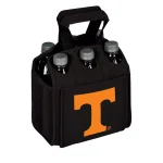 Picnic Time University of Tennessee Volunteers 6-Bottle Insulated Neoprene Beverage Carrier, Black thumbnail 1
