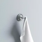 ARISTA Cascade Collection Double Robe Hook, Chrome Ripple Design thumbnail 2