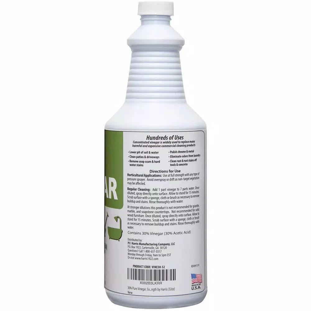 Harris 30% Cleaning Vinegar Concentrate, 32 oz All Purpose Cleaner