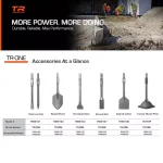 TR Industrial 4-3/4 in. Asphalt Cutter Flat Chisel for TR-100 and TR-300 Series Demolition Hammers thumbnail 5