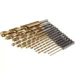Makita Impact GOLD 14-Piece Titanium Nitride Coated Hex Shank Drill Bit Set thumbnail 6