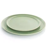 GIBSON elite Gibson Serenade 16-Piece Green Round Stoneware Dinnerware Set thumbnail 3