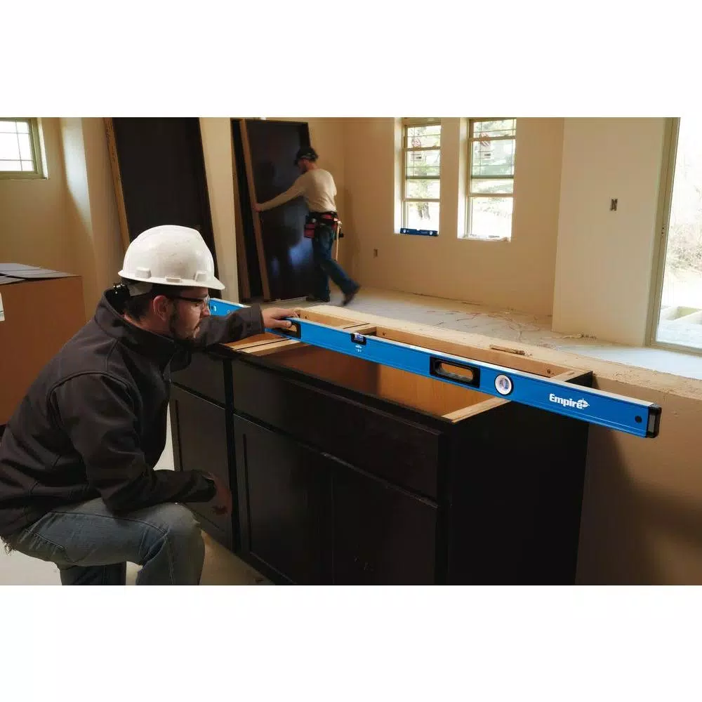 Empire e75 Series True Blue 96 in. Box Level and 12 in. Magnetic Tool Box Level Set
