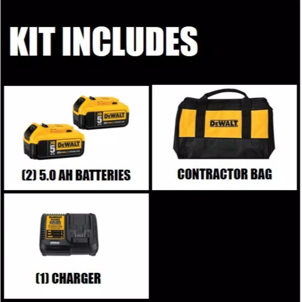 DEWALT 20V MAX XR Brushless Cable Stripper Kit with (2) 5.0 Ah Batteries and Charger