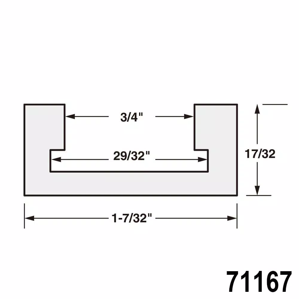 POWERTEC 48 in. Aluminum Miter T-Track for Table Saws and Workbenches