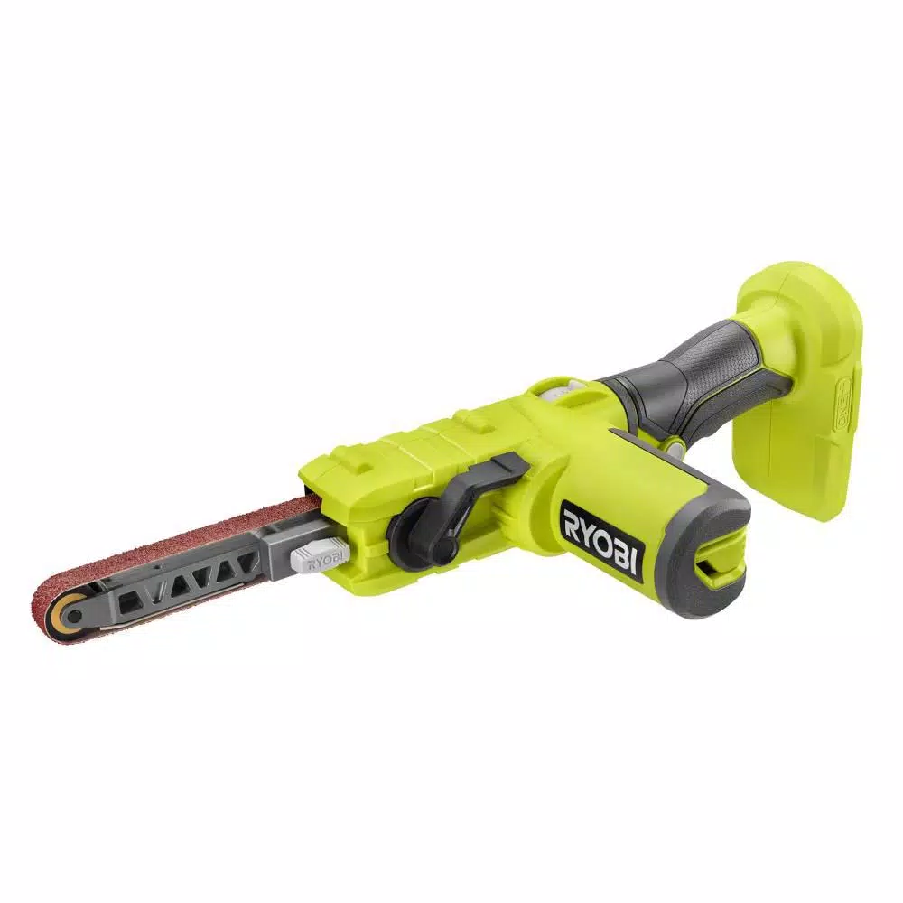 RYOBI 18V ONE+ Cordless 1/2 in. x 18 in. Belt Sander (Tool Only) with 3-Pack Sanding Belts
