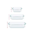 Pyrex 6-Piece Deep Glass Bakeware Set with Lids thumbnail 2