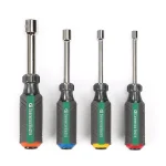 Commercial Electric 4-Piece Nut Driver Set, CR-V Steel, Color-Coded thumbnail 1