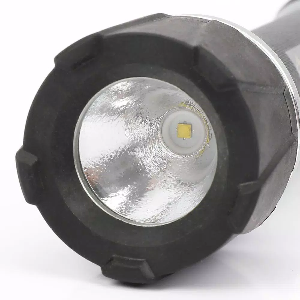 Husky 120 Lumen LED Flashlight, Durable Aluminum, 3 Modes, Waterproof & Impact Resistant