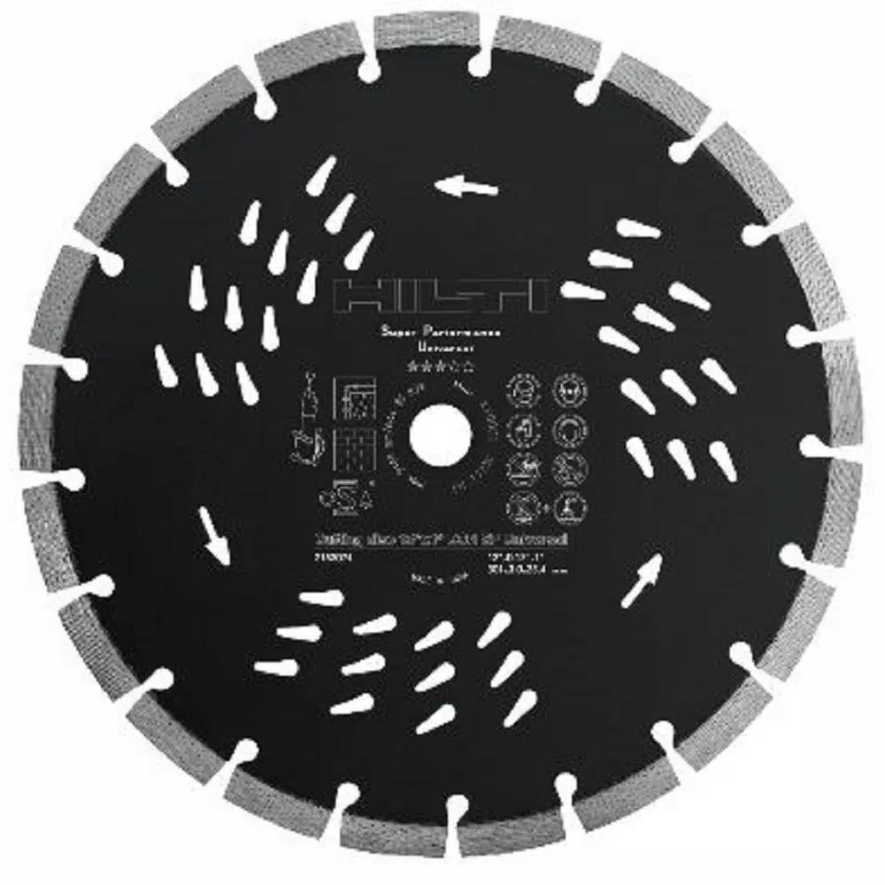 Hilti DCH 300-X 12 in. Corded Diamond Concrete Saw with 2 SPS Universal Blades