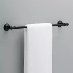 Delta Chamberlain 24 in. Matte Black Towel Bar, Zinc Die Cast Construction thumbnail 2