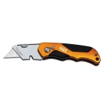 Klein Tools Folding Utility Knife with Rubber Grip and Belt Clip thumbnail 1