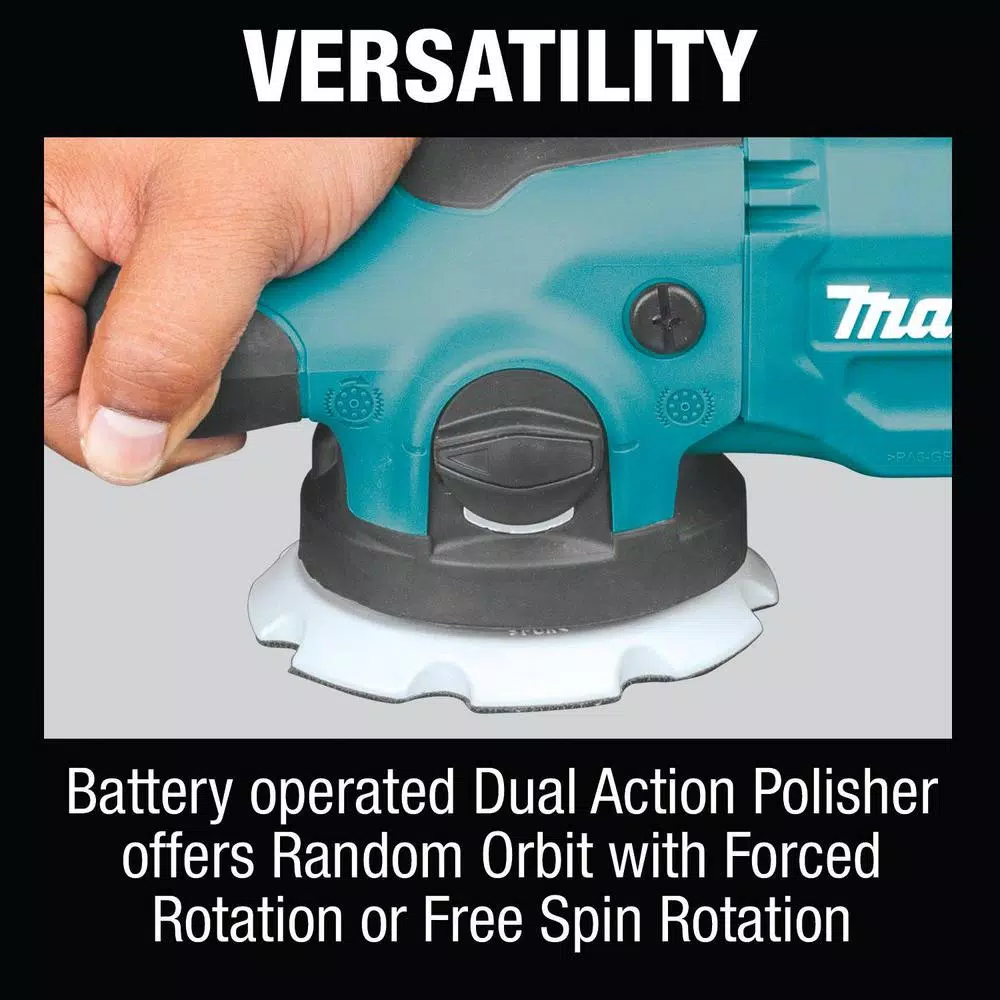 Makita 18V LXT Brushless Cordless 5 in./6 in. Dual Action Random Orbit Polisher Kit (5.0 Ah)