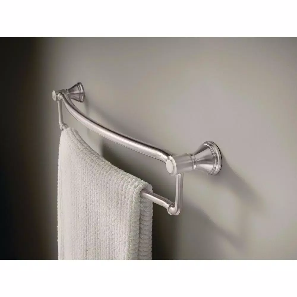 Delta Decor Assist Traditional 24 in. Towel Bar with Integrated Assist Bar, Stainless Steel
