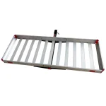MaxxHaul 60 in. x 22 in. Aluminum Basket Style Hitch Cargo Carrier, 500 lb. Capacity, 2 in. Receiver thumbnail 4