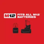 Milwaukee M12 FUEL 3/8 in. Stubby Brushless Cordless Impact Wrench Kit with Two Batteries and Charger thumbnail 11