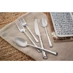 Skandia Vale 20-Piece Hammered Stainless Steel Flatware Set, Service for 4 thumbnail 4