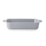 CorningWare 4 Qt. Rectangle Stoneware Baker, 9 x 13 in., Ash Gray thumbnail 1