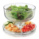 Libbey Selene 2-Piece 6-in-1 Versatile Glass Server and Appetizer Tray Set thumbnail 6