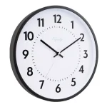 Equity by La Crosse 14 in. Commercial Black Analog Wall Clock with Quartz Movement thumbnail 4