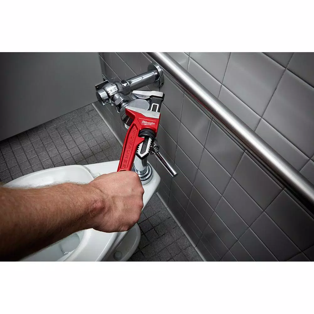 Milwaukee 12 in. Smooth Jaw Pipe Wrench, 2-5/8 in. Capacity