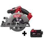 Milwaukee M18 FUEL 6-1/2 in. Brushless Cordless Circular Saw with 5.0 Ah Battery thumbnail 1