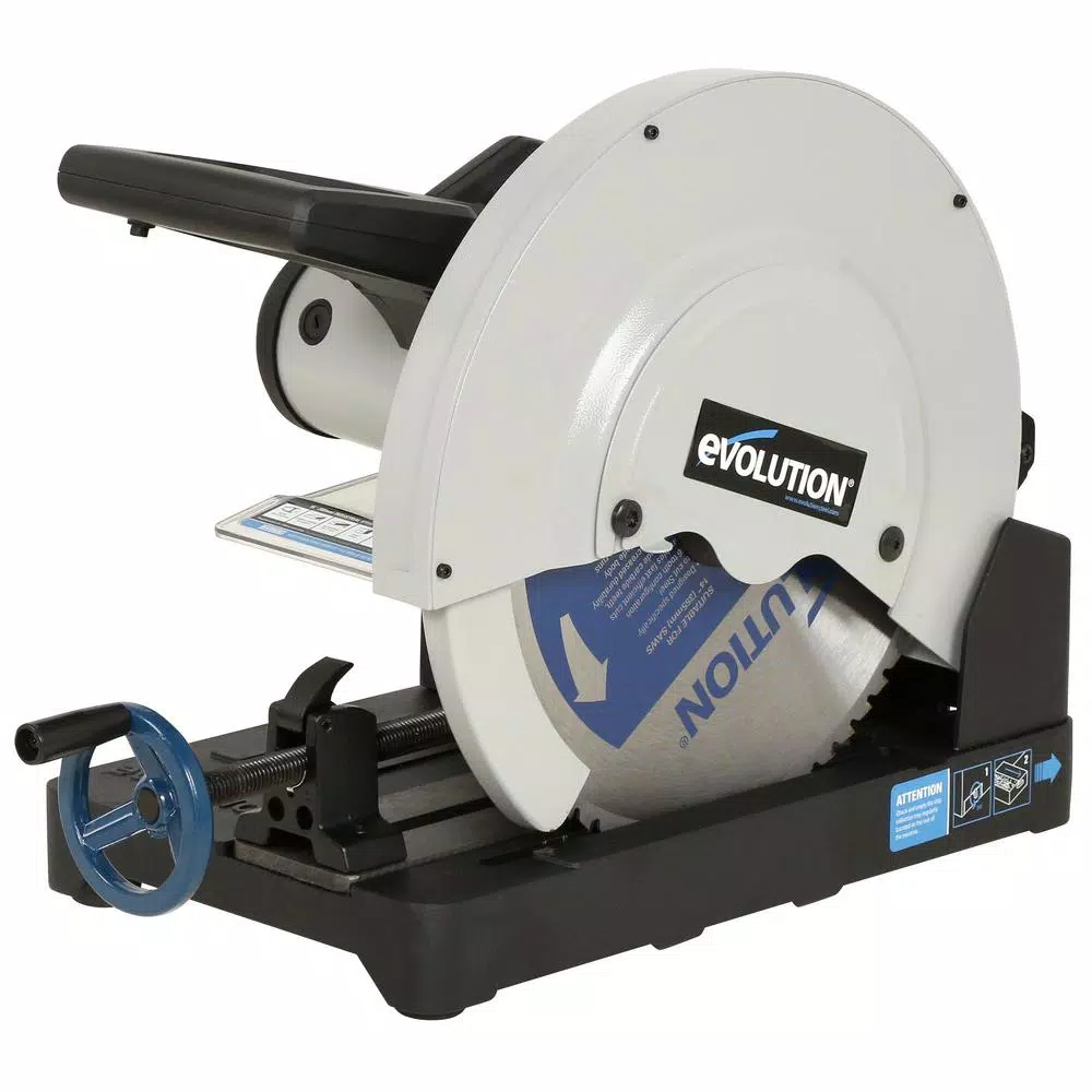 Evolution Power Tools Evolution EVOSAW380 14 in. Steel Cutting Chop Saw with 66 Tooth Carbide Tipped Blade