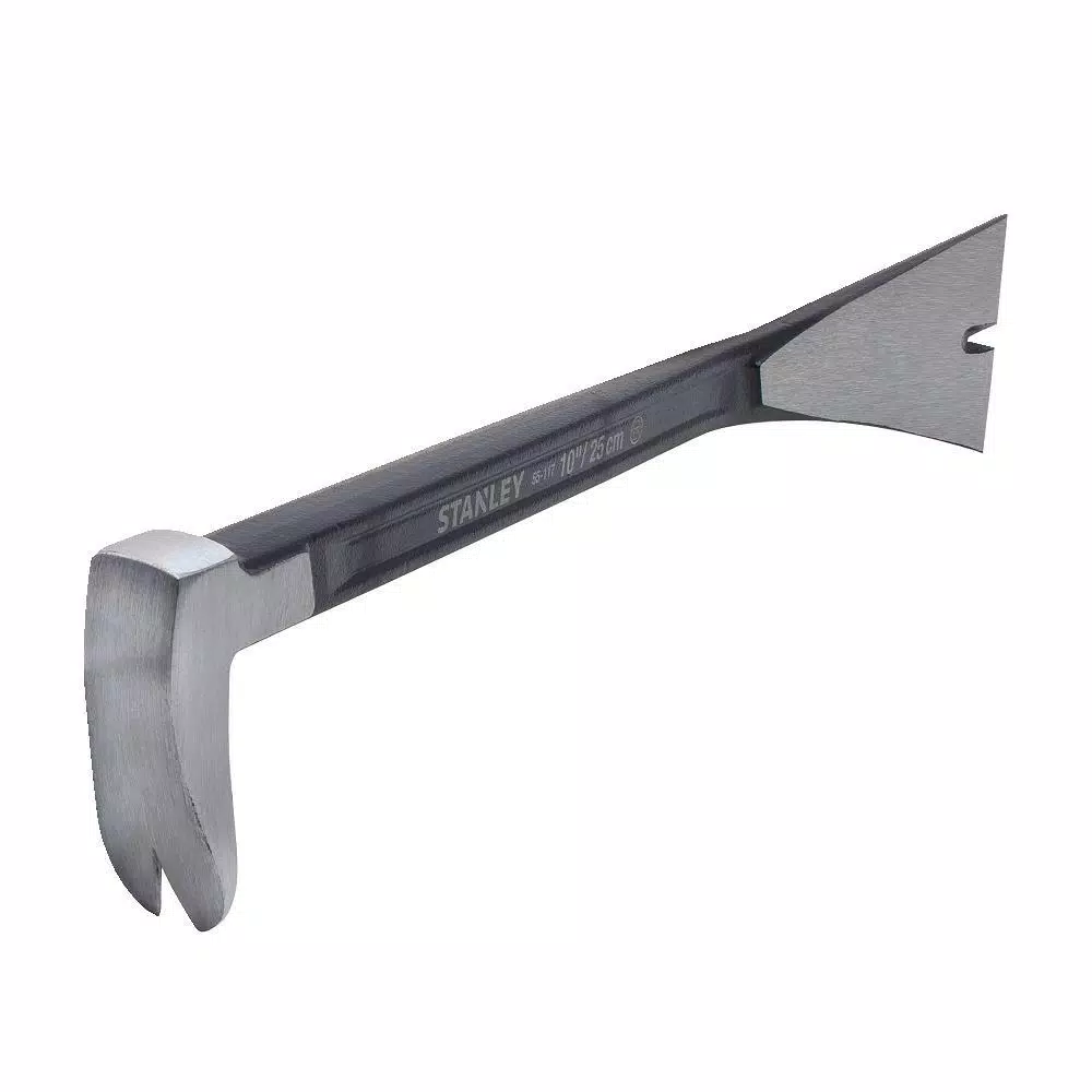 Stanley 10 in. Precision Molding Pry Bar, Forged High Carbon Spring Steel