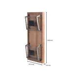 StyleWell Wood Wall Organizer with 2 Metal Wire Baskets and Chalkboard Labels thumbnail 2