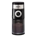 Krups GX5000 Professional Burr Coffee Grinder, 8 oz. Black Stainless Steel with 9 Grind Settings thumbnail 2
