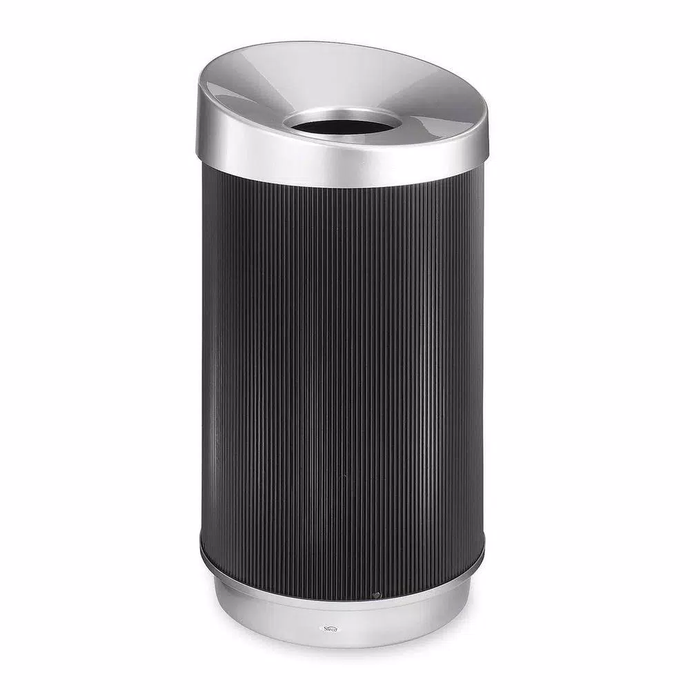 Safco At-Your-Disposal Vertex 38 Gal. Commercial Trash Can, Black