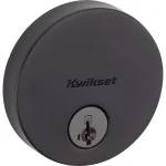 Kwikset Uptown Single Cylinder Deadbolt, Matte Black, SmartKey Security, ANSI Grade 1 thumbnail 2
