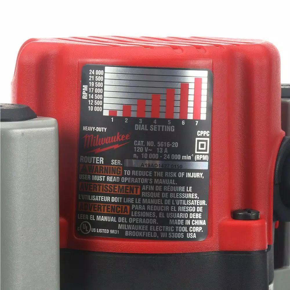 Milwaukee 2-1/4 HP Multi-Base Router Kit with Plunge and BodyGrip Fixed Base