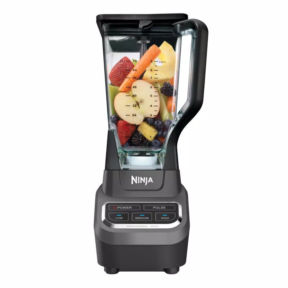 NINJA Professional 72 oz. 3-Speed Black Blender with Stainless Steel Blades