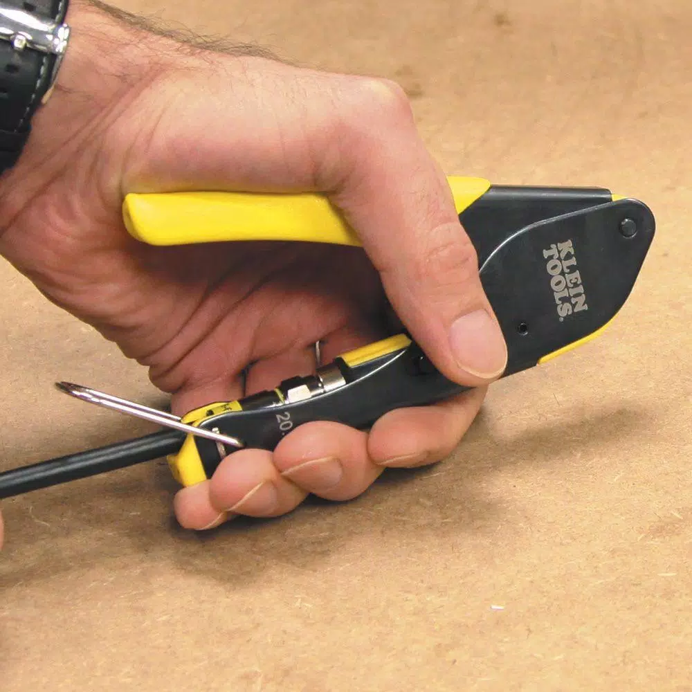 Klein Tools Coax Installation and Testing Kit with Universal F-Compression Connectors
